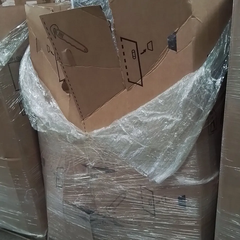PALLET CONTAINING ASSORTED HOUSEHOLD PRODUCTS INCLUDING PATIO UMBRELLA, POP UP TENT & MATTRESS
