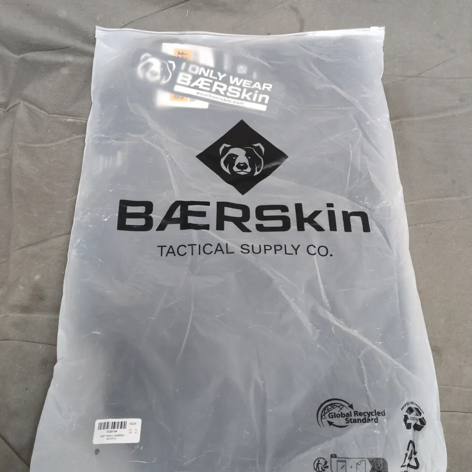 BAGGED BAERSKIN SOFT SHELL SUMMER JACKET IN BLACK - XL