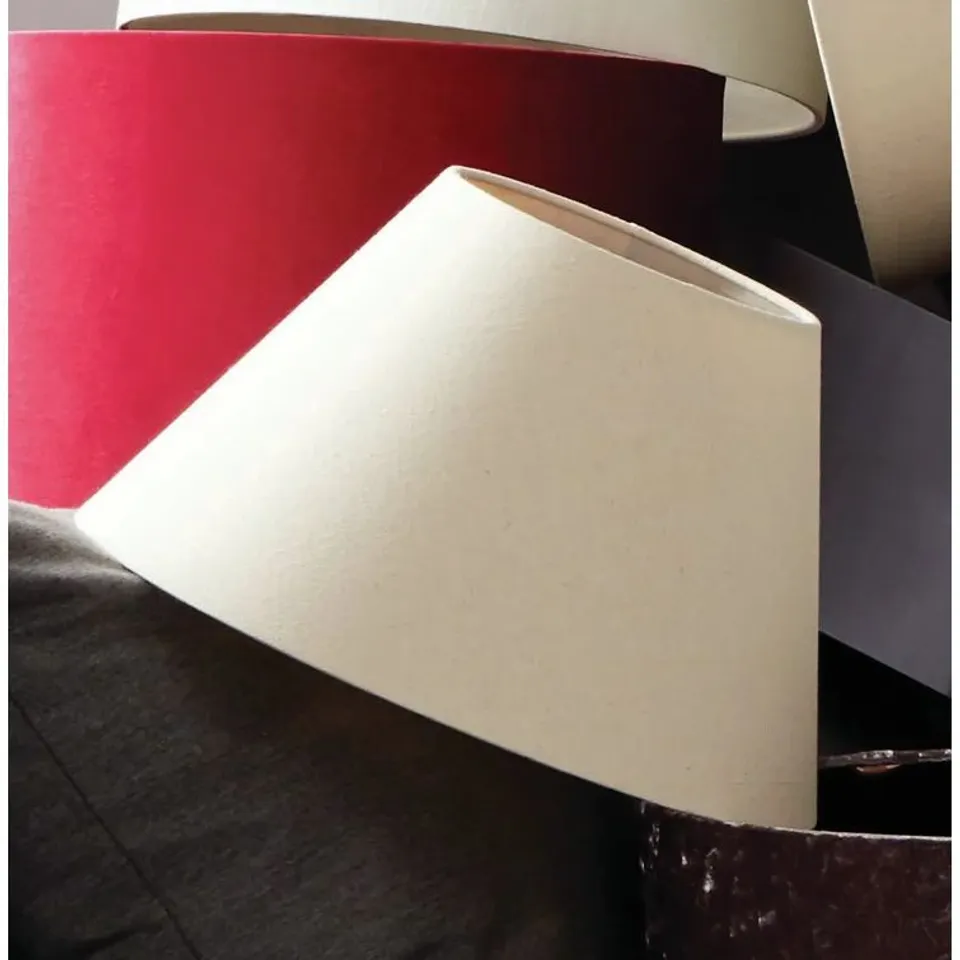 BOXED DEASON 25CM H X 40CM W LINEN EMPIRE LAMP SHADE 