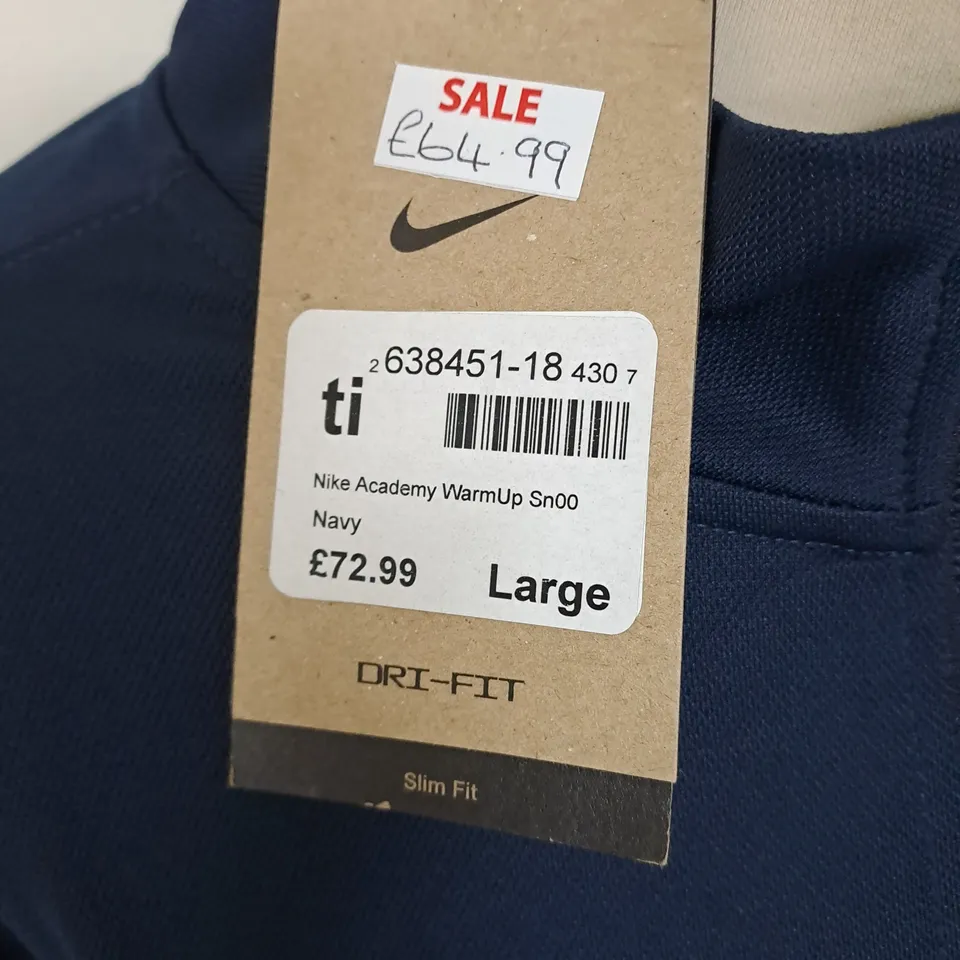 NIKE ACADEMY WARMUP TRACKSUIT TOP SIZE L