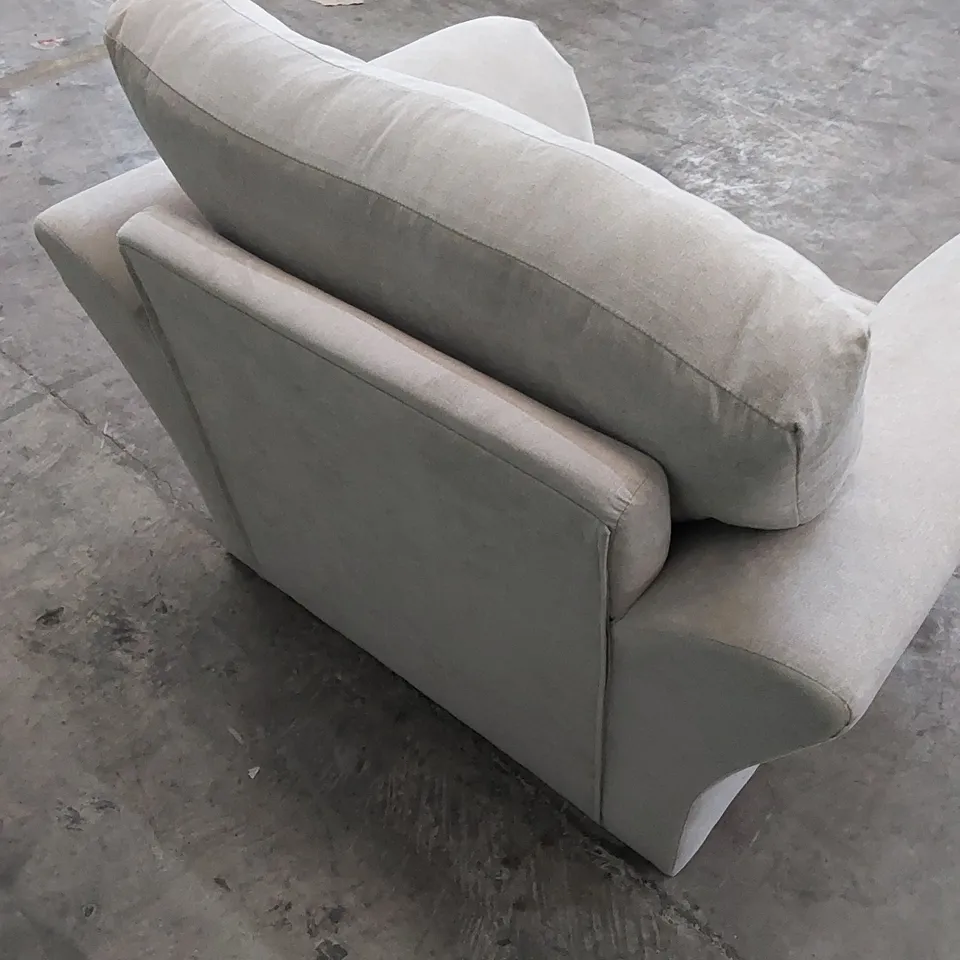 DESIGNER FABRIC UPHOLSTERED ARMCHAIR 