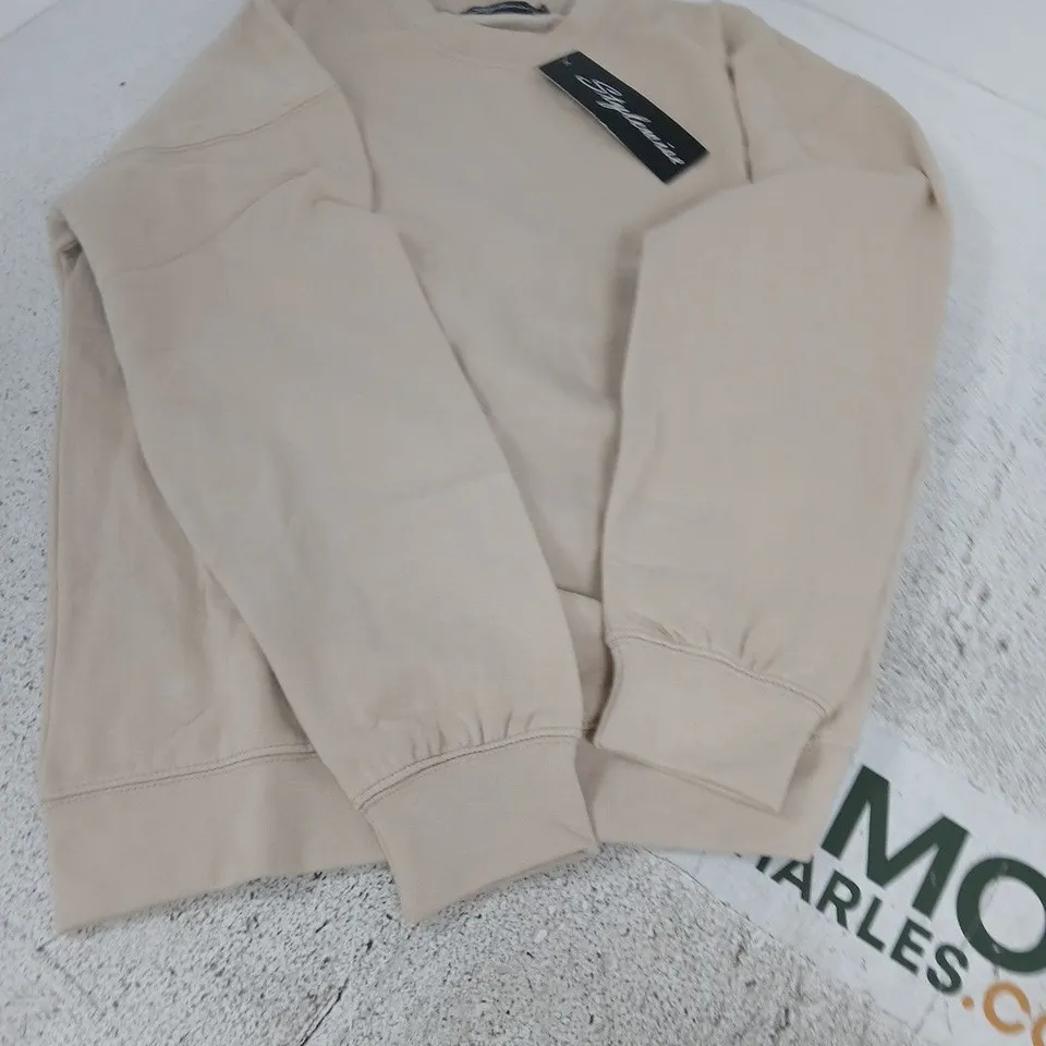 STYLEWISE PLAIN CREW NECK SWEAT – SAND – SIZE S