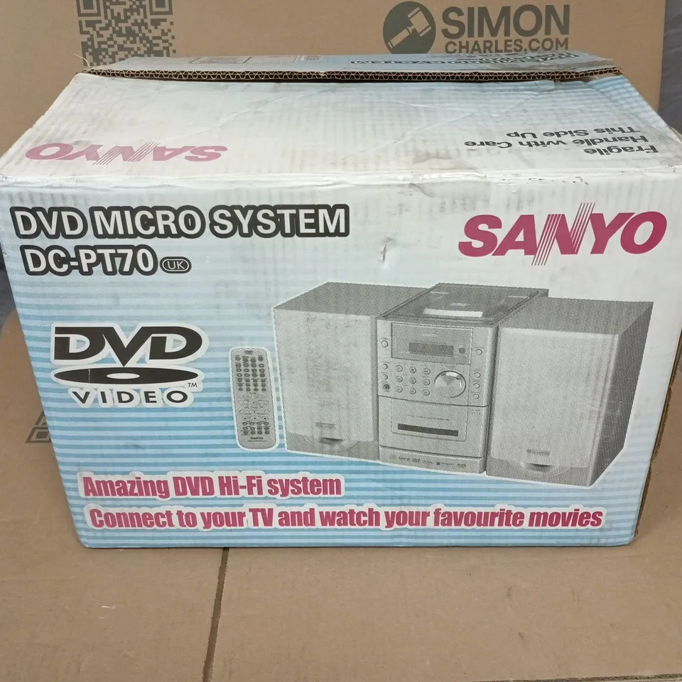 SANYO DVD MICRO SYSTEM DC-P770 UK – 2-SPEAKER HI-FI 