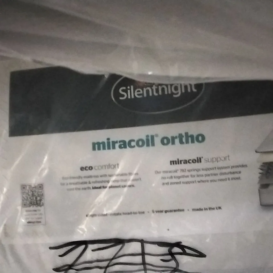 QUALITY BAGGED SILENTNIGHT MIRACOIL DOUBLE SIDED 5FT MATTRESS