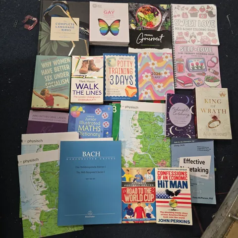 ASSORTED BOOKS LOT – MIX OF NON-FICTION & FICTION TITLES