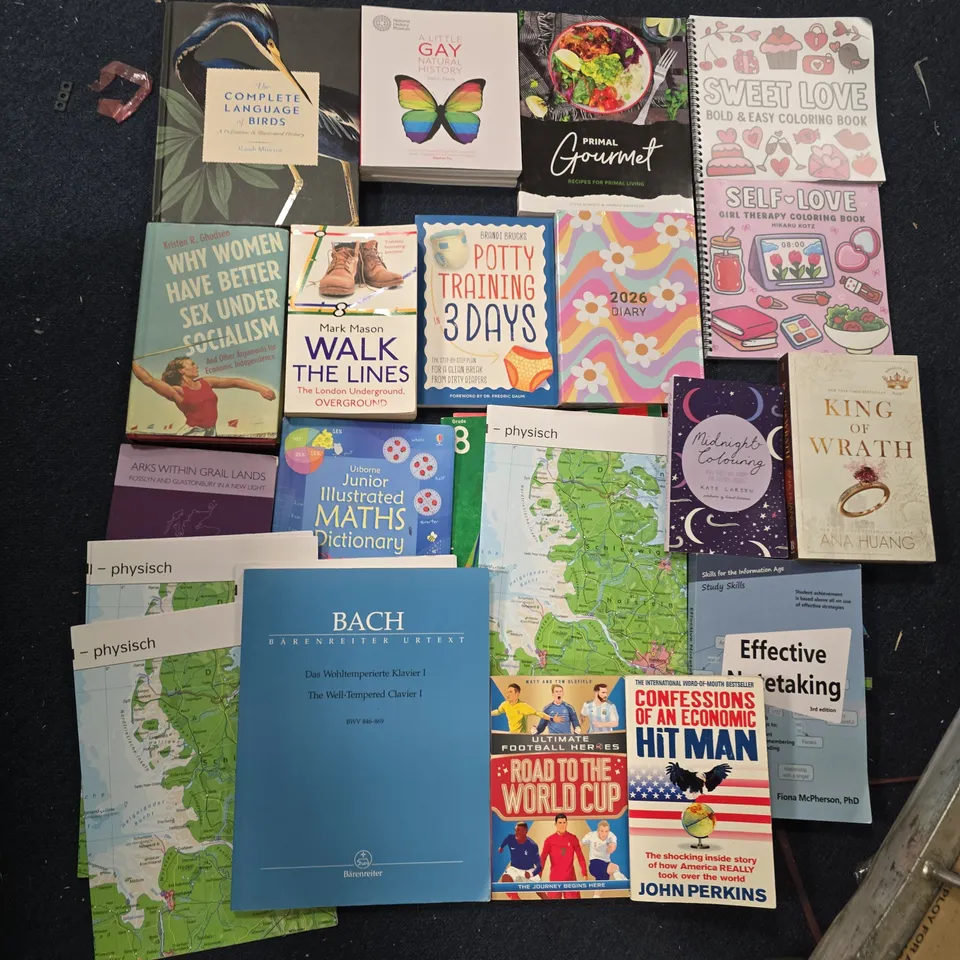 ASSORTED BOOKS LOT – MIX OF NON-FICTION & FICTION TITLES