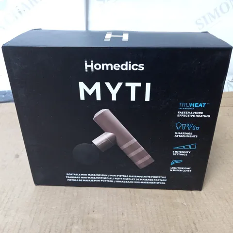 BOXED HOMEDICS MYTI PORTABLE MINI MASSAGE GUN - DUSK