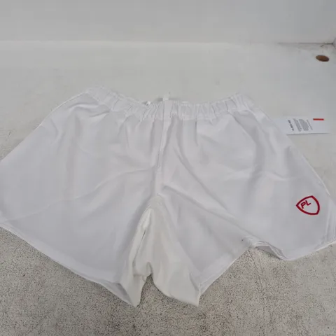 RADLEY COLLEGE WHITE RUGBY SHORTS – SIZE M