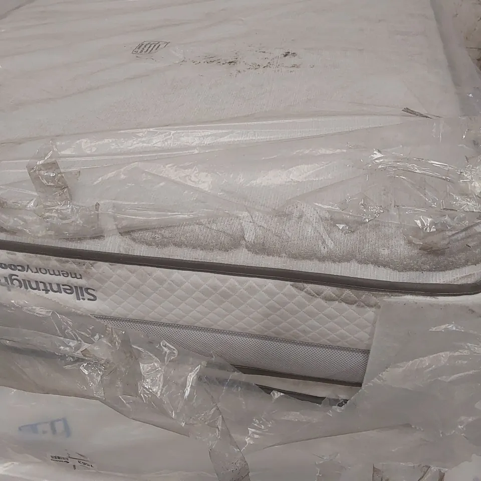QUALITY BAGGED SILENTNIGHT PILLOW TOP 4'6" DOUBLE MATTRESS 