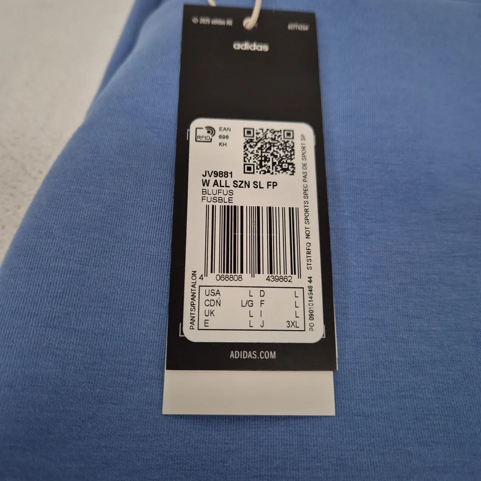 ADIDAS BLUE TRACK PANTS – YOUTH/MEN'S, SIZE UK L