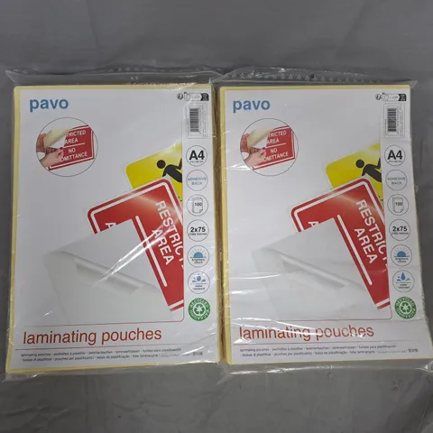 APPROXIMATELY 5 ASSORTED HOUSEHOLD ITEMS TO INCLUDE PAVO LAMINATING POUCHES, ETC