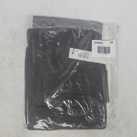 BAGGED ROMAN PETITE BENGALINE TROUSERS IN DEEP CHOCOLATE SIZE 16