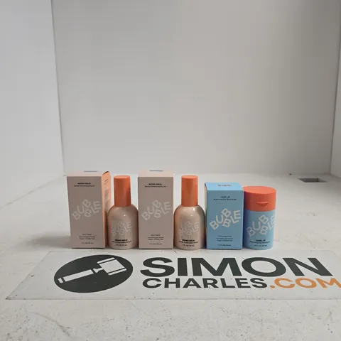BUBBLE MOON WALK GENTLE EXFOLIATING SERUM & LEVEL UP BALANCING GEL MOISTURIZER SKINCARE SET