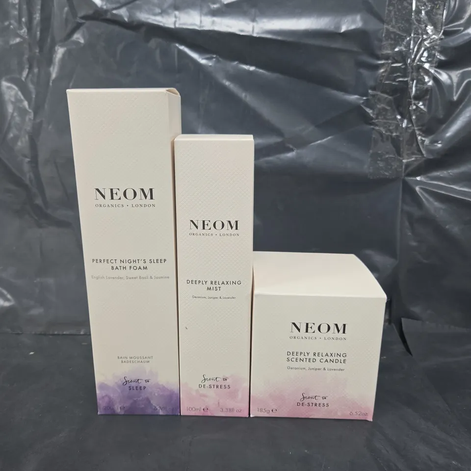 NEOM ULTIMATE RELAXATION CANDLE BATH FOAM & MIST COLLECTION