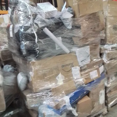 PALLET OF ASSORTED HOUSEHOLD GOODS AND PRODUCTS TO INCLUDE;WATER FLOSSER,NECK FAN,DOORBELL CAMERA 