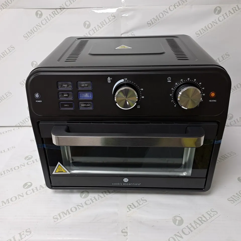 BOXED COOK'S ESSENTIAL 21-LITRE AIRFRYER OVEN IN BLACK