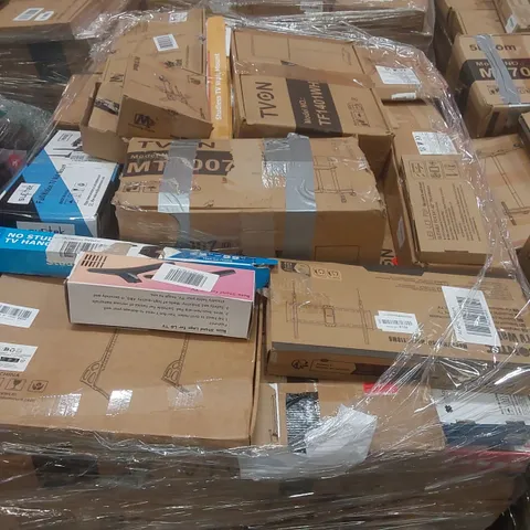 PALLET CONTAINING A VERY LARGE QUANTITY OF ASSORTED TV STANDS/MOUNTS ECT