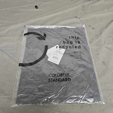 BAGGED COLORFUL STANDARD CLASSIC TEE IN GREY - SIZE LARGE
