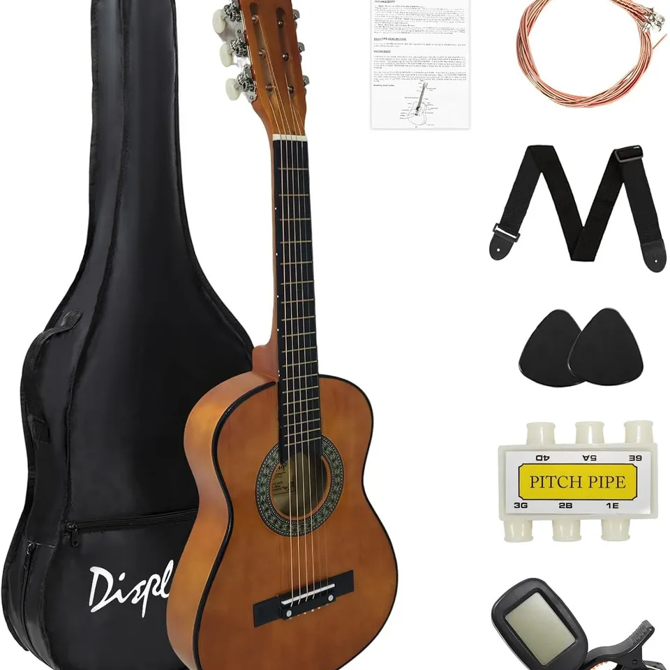 BOXED DISPLAY4TOP 1/4 SIZE ACOUSTIC GUITAR 30 INCH CLASSIC GUITAR - BROWN 