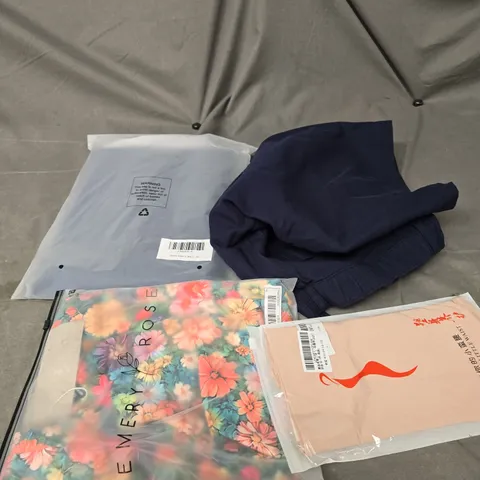 LARGE BOX OF APPROXIMATELY 20 ASSORTED CLOTHING ITEMS IN VARIOUS SIZES, STYLES AND COLOUR
