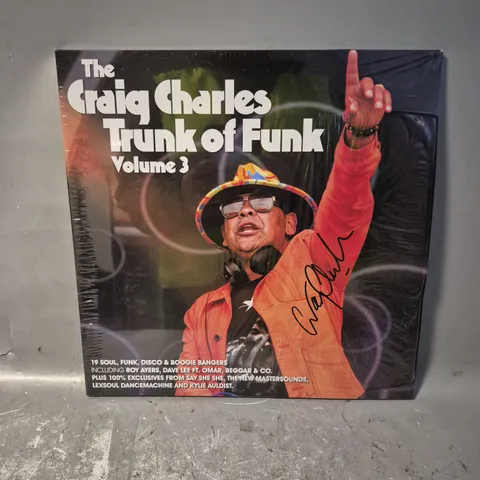 THE CRAIG CHARLES TRUNK OF FUNK VOLUME 3 SIGNED VINYL