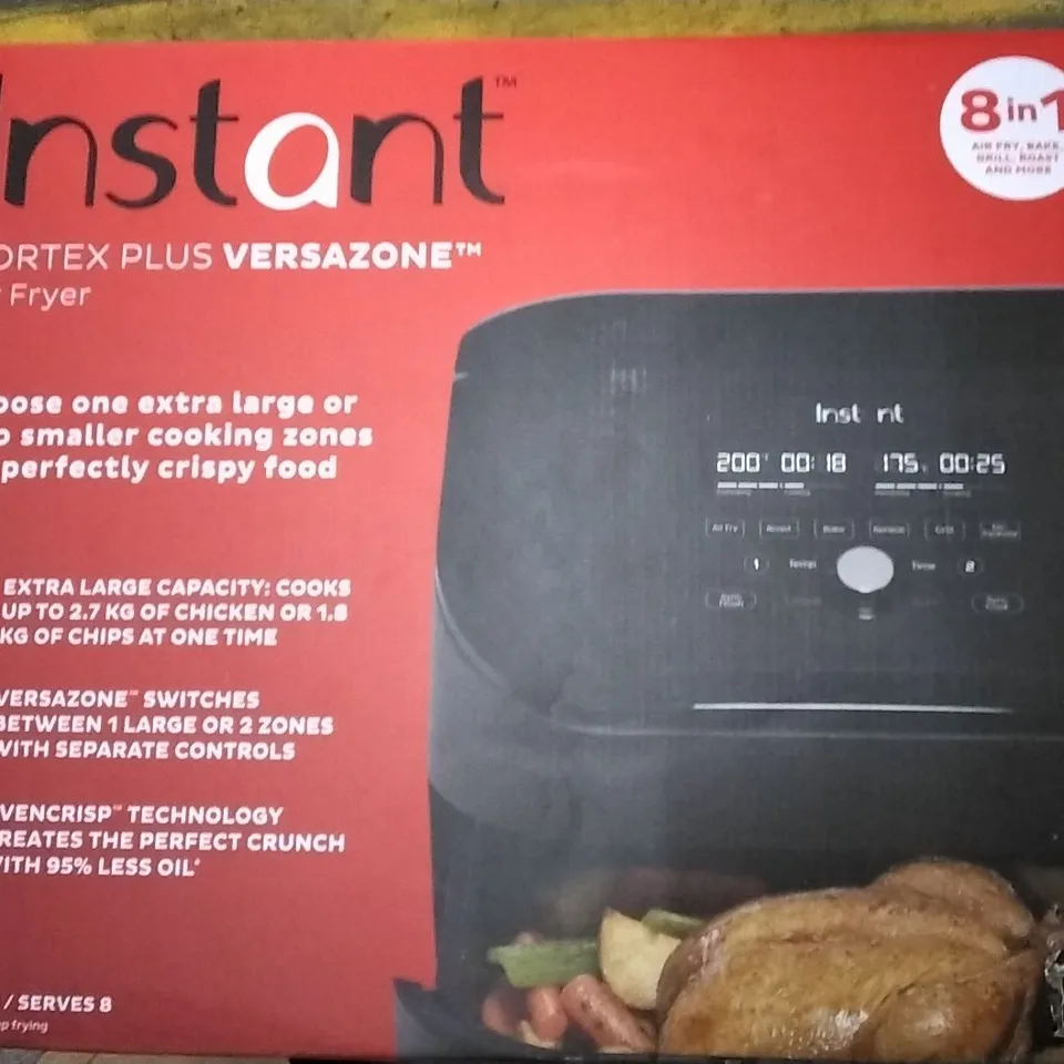 INSTANT VORTEX 8 IN 1 DUAL AIR FRYER 7.6L 