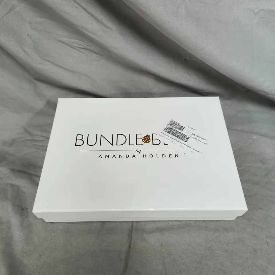 BUNDLEBERRY BY AMANDA HOLDEN SET OF 4 FLAMELESS LED CANDLES