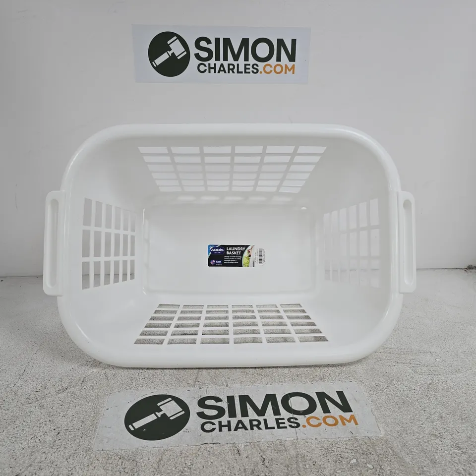 ADDIS LAUNDRY BASKET 40L WHITE
