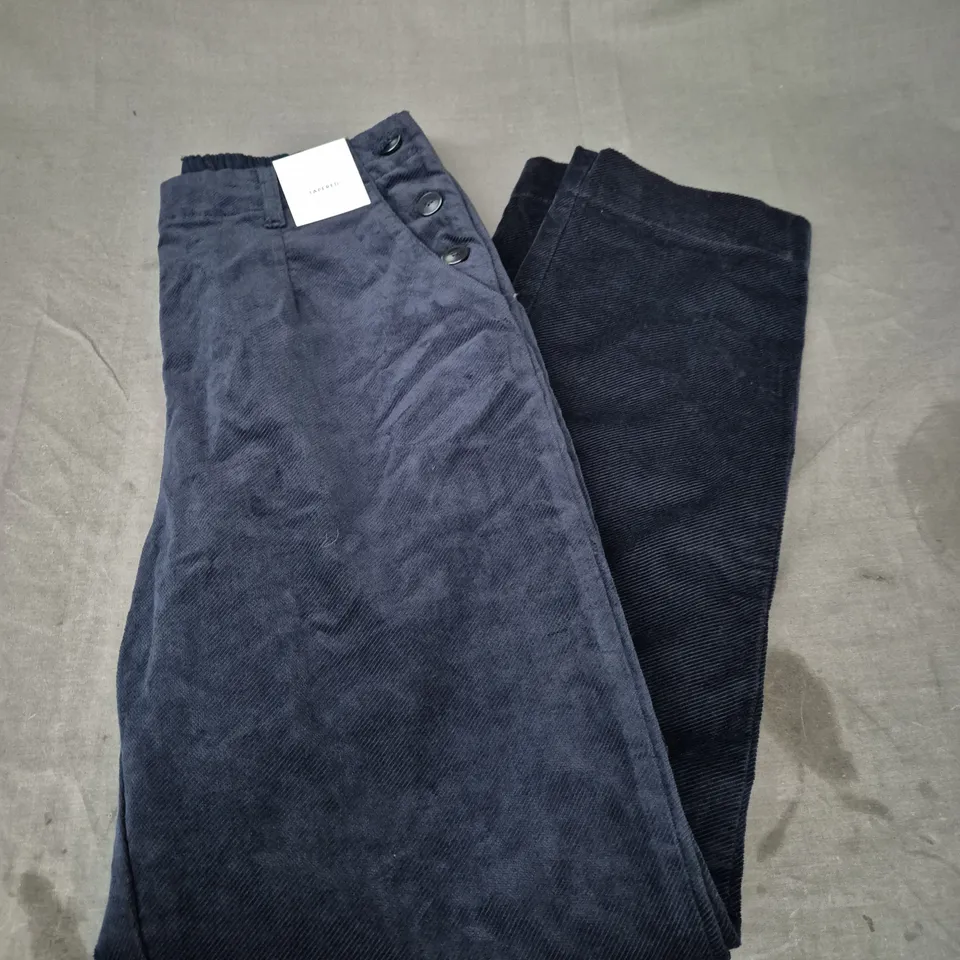 SEASALT CORNWALL TAPERED ANKLE BUTTON DETAIL CRACKINGTON TROUSERS IN MARITIME NAVY SIZE 10