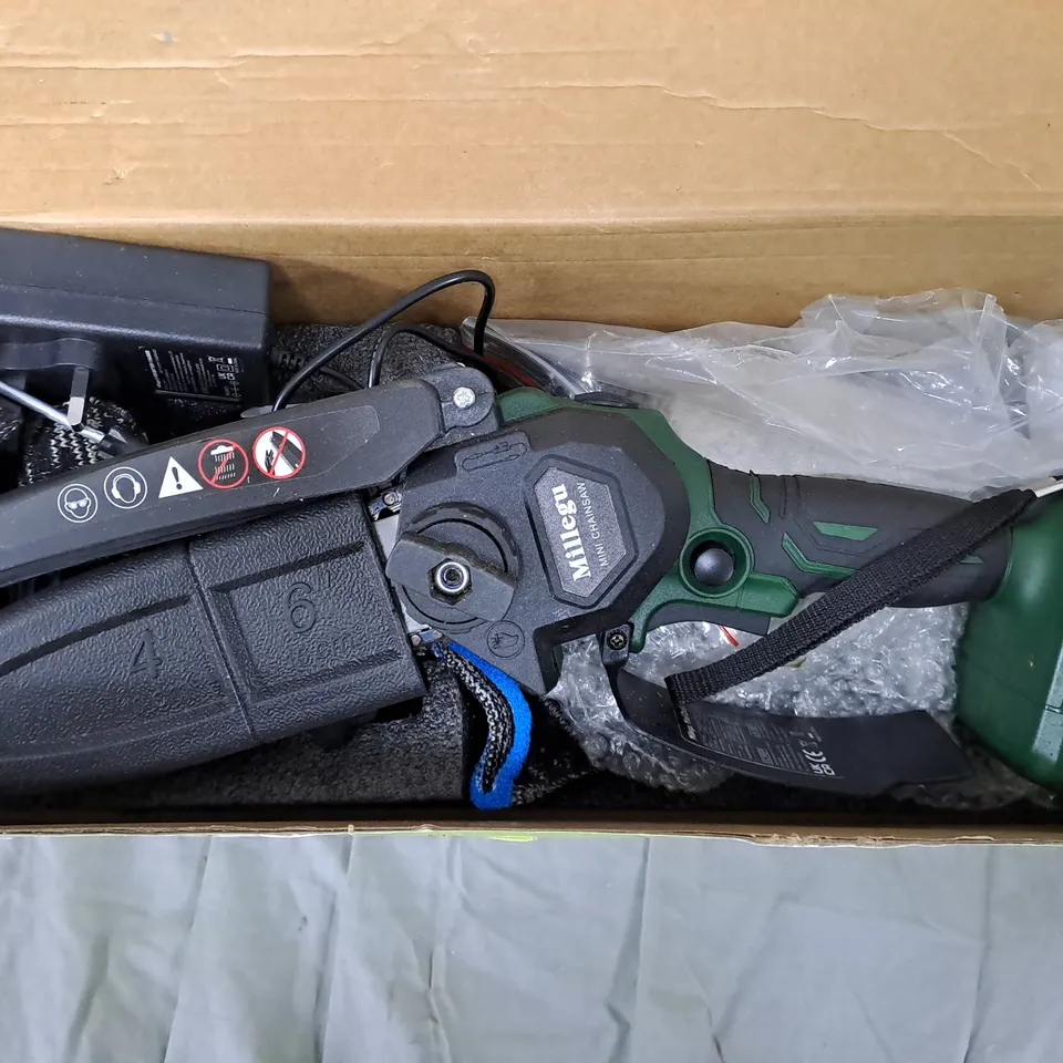 MILLEGU 6-INCH PORTABLE CORDLESS MINI CHAINSAW 