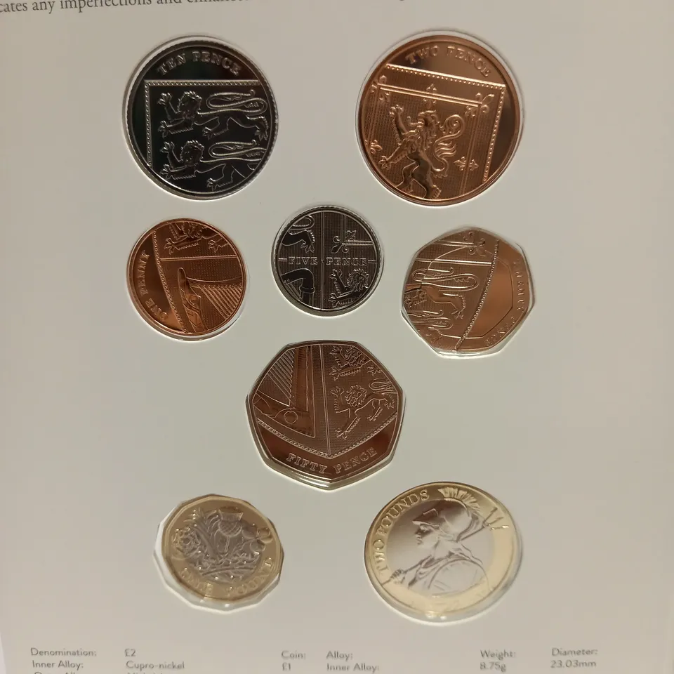 THE ROYAL MINT 2022 UK BRILLIANT UNCIRCULATED ANNUAL COIN COLLECTION - COMPLETE