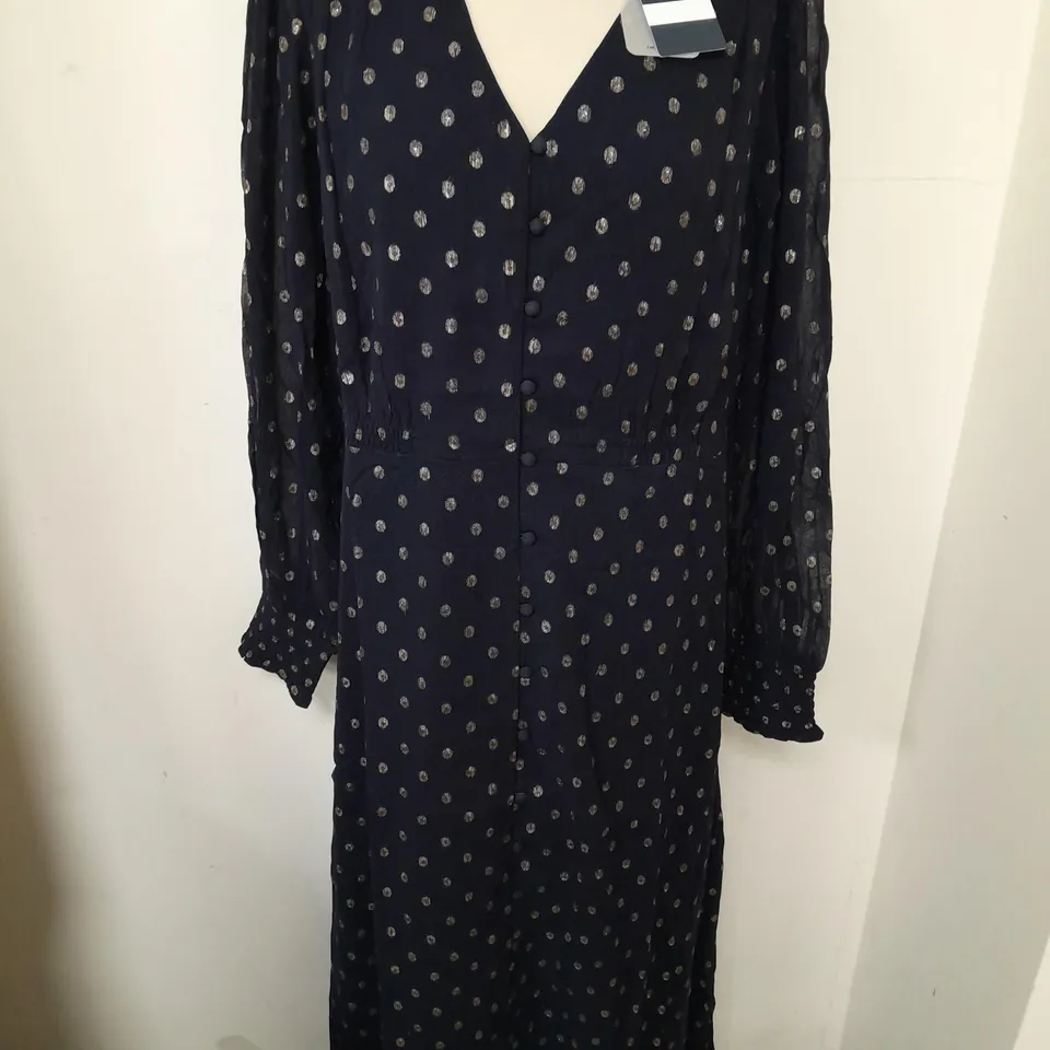 CREW CLOTHING VIXEN METAL DRESS - 16