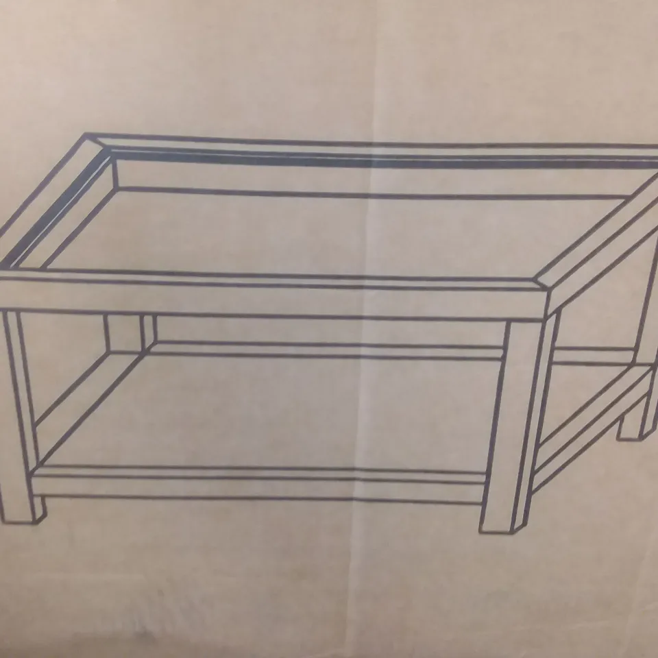 BOXED FREYA MIRRORED SIDE TABLE