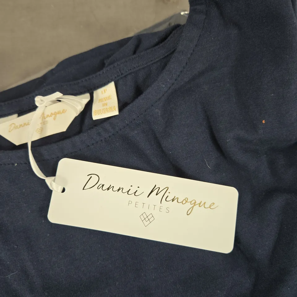 DANNII MINOGUE PETITES NAVY TOP UK L PETITE