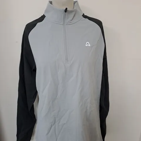 ATSG SLIM FIT CONTRAST TOP IN BLACK/GREY SIZE L