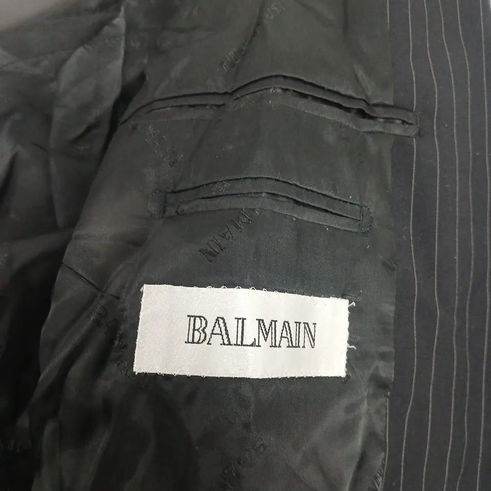 BALMAIN PINSTRIPE BLAZER – MEN’S TAILORED JACKET