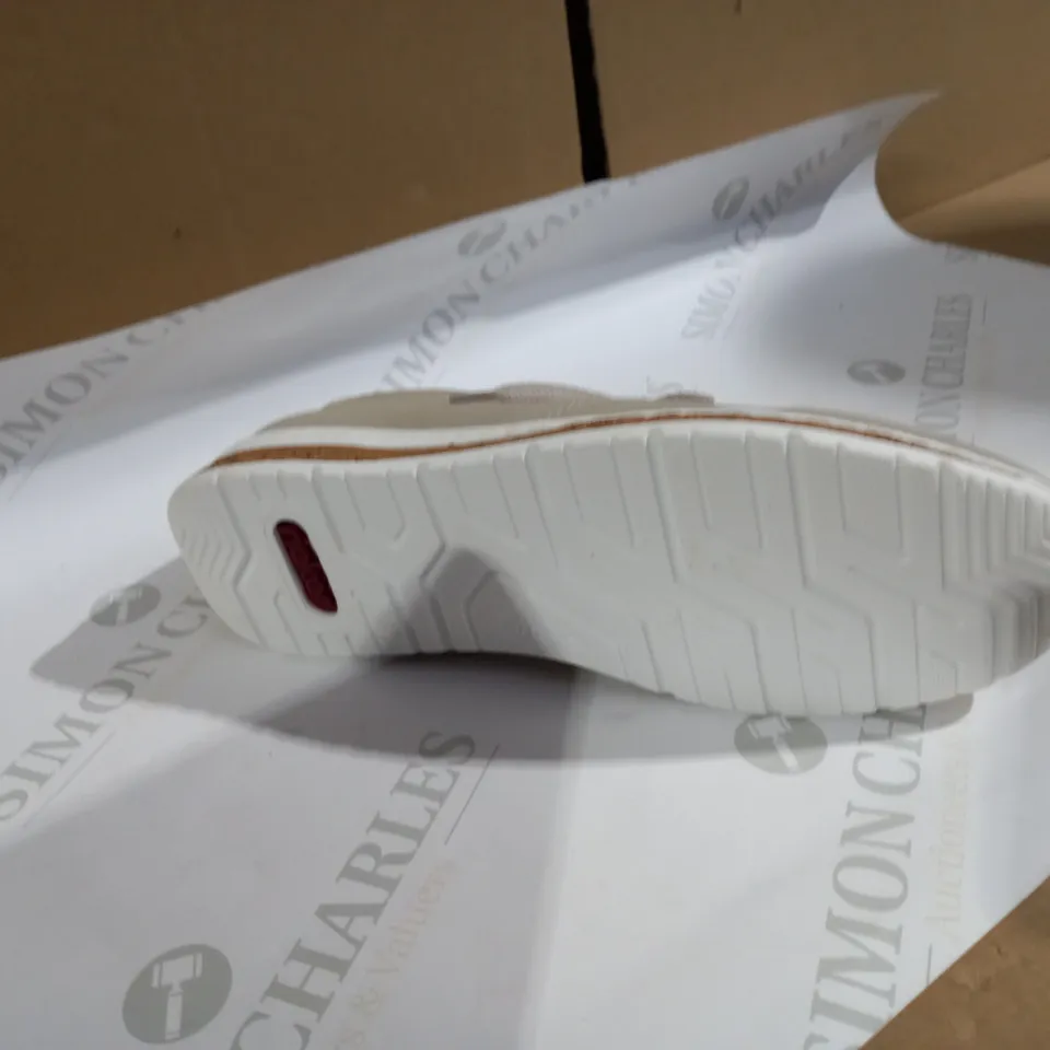 BEIGE RIEKER TRAINERS SIZE 6 