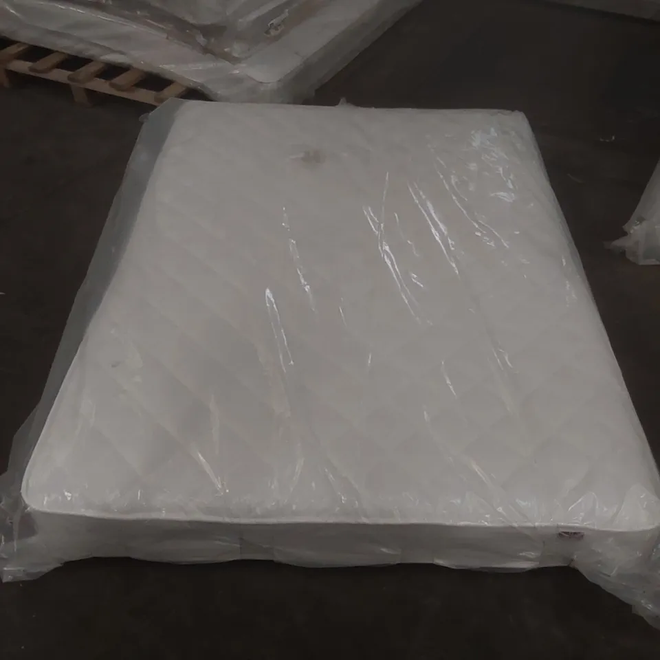 QUALITY BAGGED DOUBLE 135cm AIRSPRUNG LUXURY QUILTED MEDIUM MATTRESS