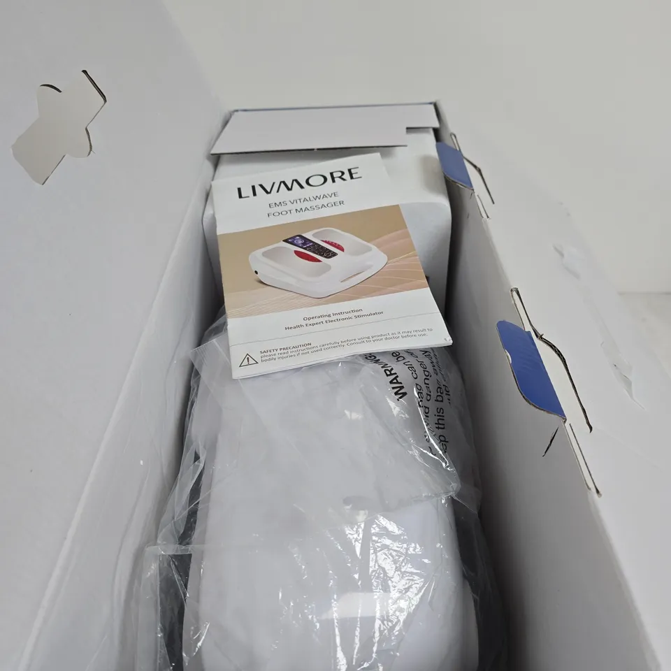 LIVMORE EMS VITALWAVE FOOT MASSAGER BOXED