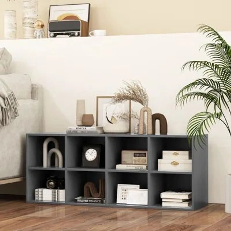 BOXED 8 PAIR SHOE STORAGE BENCH 