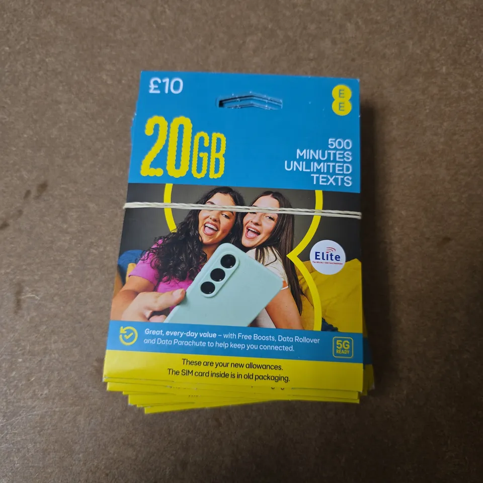 APPROXIMATELY 220 EE SIM CARDS