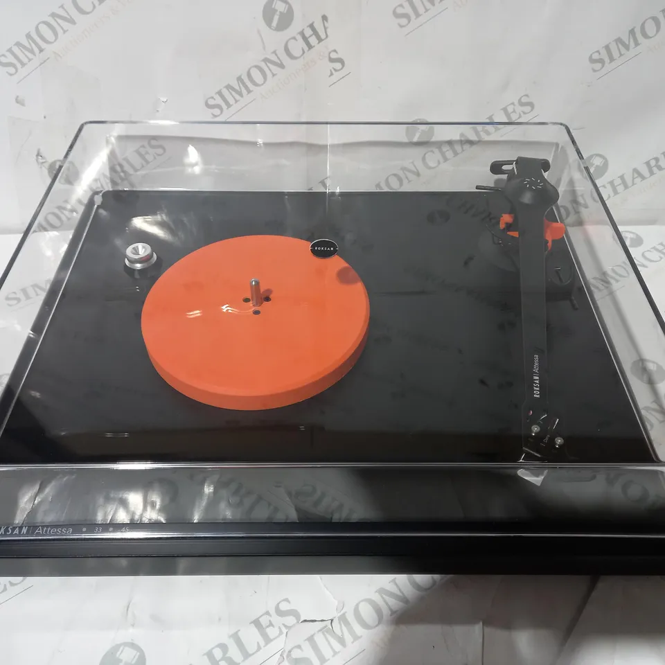 BOXED ROKSAN ATTESSA TURNTABLE IN BLACK