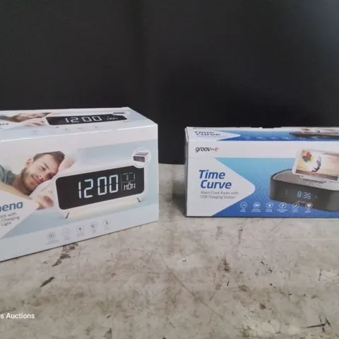 CASE OF APPROXIMATELY 43 ITEMS, INCLUDING 28 × TIME CURVE RADIOS & 15 ATHENA RADIOS