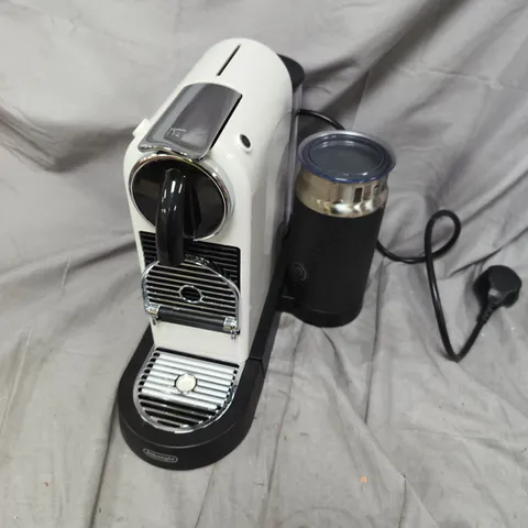 NESPRESSO CITIZ COFFEE MACHINE WITH MILK FROTHER BY DE'LONGHI – WHITE