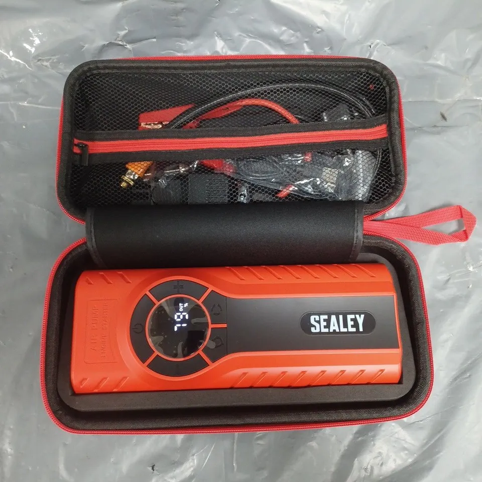 BOXED SEALEY ROADSTART 1200A 12V JUMP STARTER & TYRE INFLATOR