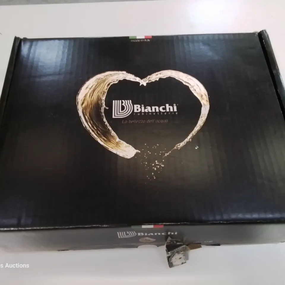 BOXED BIANCHI DREAM CRISTAL CHROME SINGLE LEVER LAVABO MIXER WITH POP UP WASTE