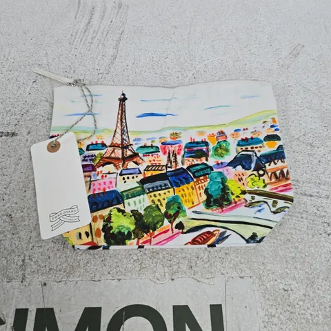 FRAGONARD POCHETTE PARIS POUCH WITH CITYSCAPE PRINT