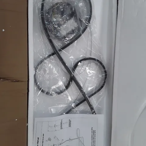 BOXED 1-LIGHT UNIQUE LED CHANDELIER (1 BOX)
