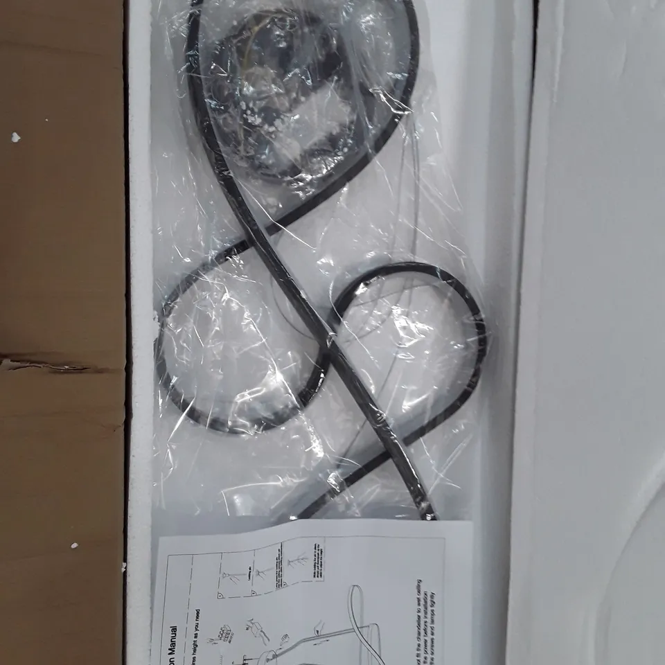BOXED 1-LIGHT UNIQUE LED CHANDELIER (1 BOX)