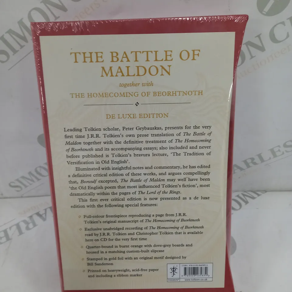 SEALED J.R.R TOLKIEN THE BATTLE OF MALDON DE LUXE EDITION